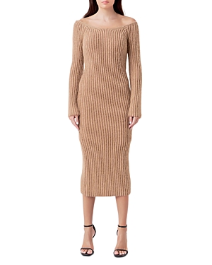 Endless Rose Off-the-Shoulder Sweater Dress