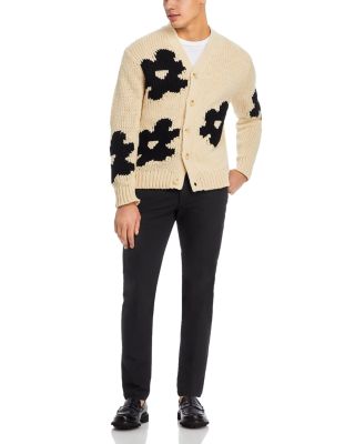 NN07 Mika Floral Intarsia V-Neck Cardigan | Bloomingdale's