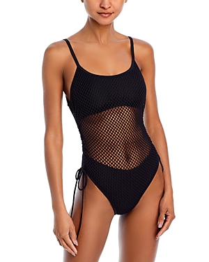 Robin Piccone Pua One-piece Swimsuit In Black