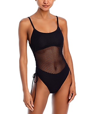 Robin Piccone Pua Mesh One Piece Swimsuit