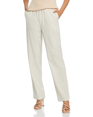 Shop Misook Pull On Straight Leg Knit Pants In Biscotti