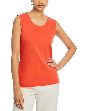 Misook Classic Knit Tank Top In Spice