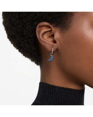 Sublima Pav&eacute; Crescent Drop Earrings