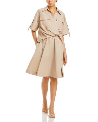 3.1 Phillip Lim - Short Sleeve Draped Shirt Dress