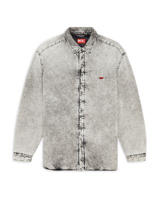 Flaim Snap Front Padded Denim Shirt
