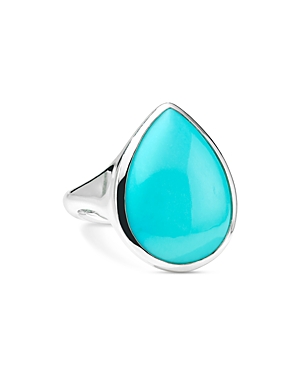 Ippolita Sterling Silver 925 Pol Rc Turquoise Pear Statement Ring