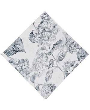 Shop Tina Chen Designs Hydrangea Napkins, Set Of 4 In Grey