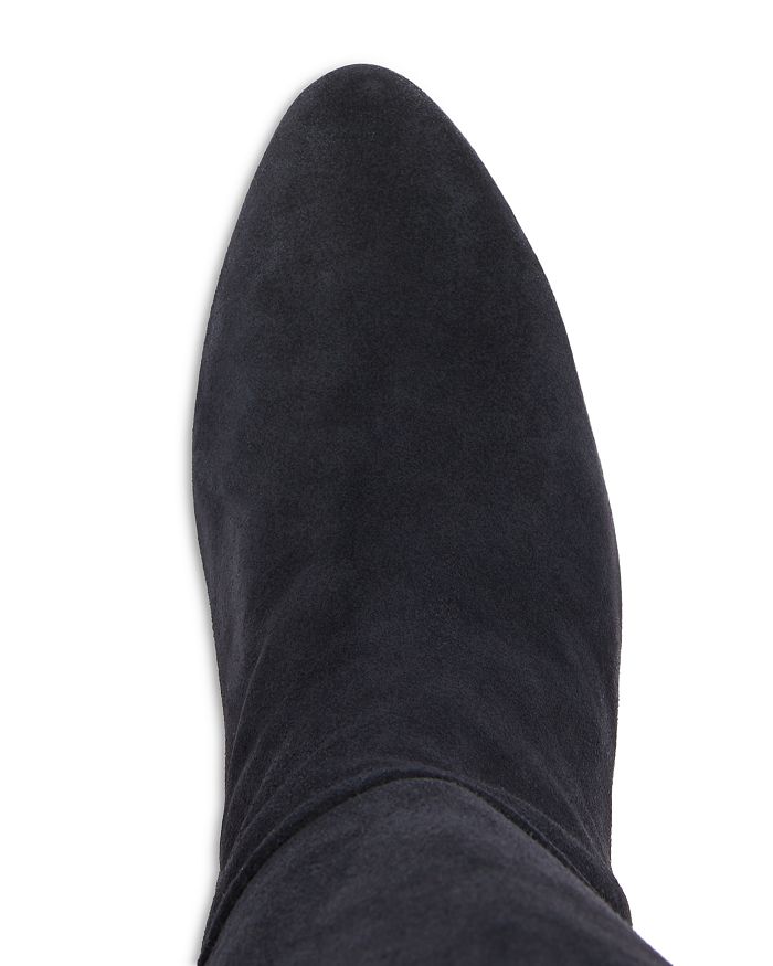 Shop Kurt Geiger Women's Shoreditch 85 High Heel Boots In Navy Suede