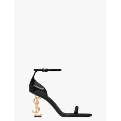 Saint Laurent Women's Opyum Sandals in Patent Leather