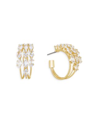 Ettika - Multi Cubic Zirconia Hoop Earrings