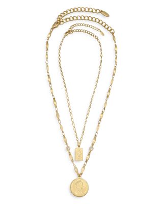 Medallions of Mine Layered Coin Necklace Set, 12"-16"