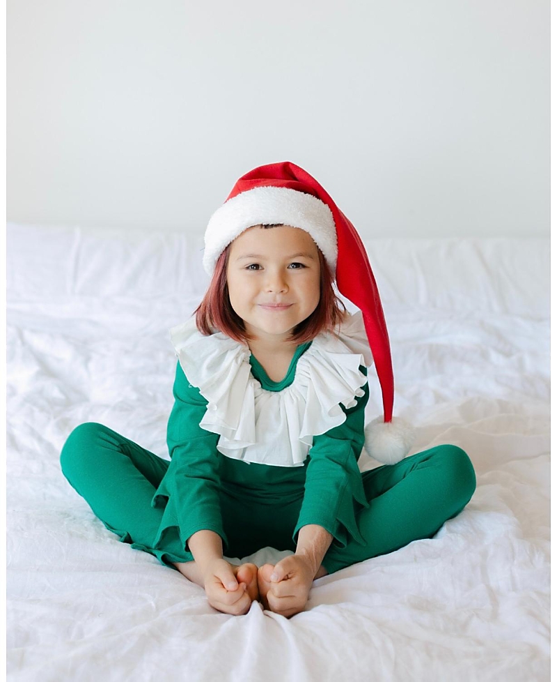 Band of the Wild Green and Red Holiday Elf Pajama Costume - Baby, Little Kid, Big Kid