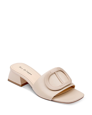 DEE OCLEPPO WOMEN'S DIZZY SLIP ON EMBELLISHED SLIDE LOW HEEL SANDALS