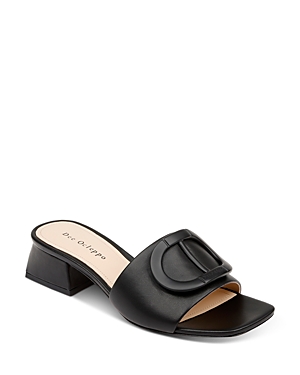 Shop Dee Ocleppo Women's Dizzy Slip On Embellished Slide Low Heel Sandals In Black Leather