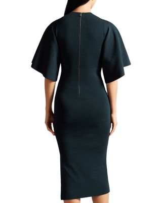 Ted Baker Lounia Fluted Sleeve Bodycon Midi Dress | Bloomingdale's