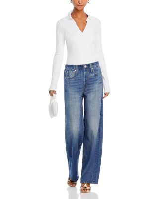 Miramar High Rise Wide Leg Stretch Jeans in Noosa