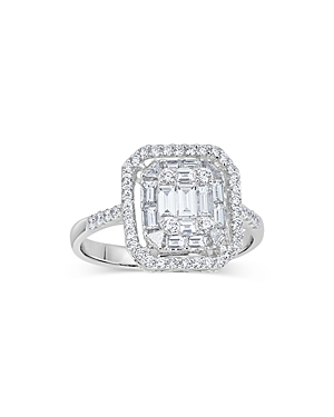 Shop Zydo 18k White Gold Mosaic Diamond Ring, 1.05 Ct. T.w.