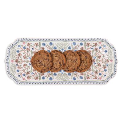 Villa Seville 15" Chambray Hostess Tray