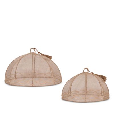 Tuileries Garden Mesh Round Food Covers, Set of 2