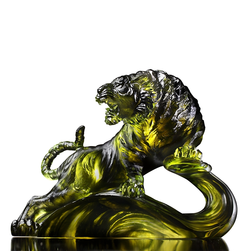 Liuli Roaring Into the Heavens Crystal Sculpture