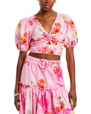 Hemant and Nandita Puff Sleeve Crop Top