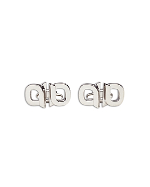 Ferragamo Man Double-gancini Cufflinks In Pld