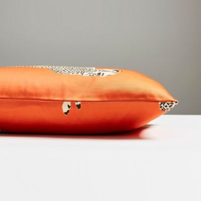 Leaping Cheetah Lumbar Decorative Pillow, 22" x 14"