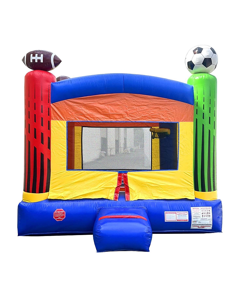 Pogo Bounce House 13' x 12' x 14.5' Deluxe Castle Inflatable Bouncy House for Kids