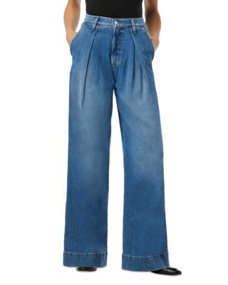 Joe's Jeans - The Pleated High Rise Wide Leg Jeans in Awake
