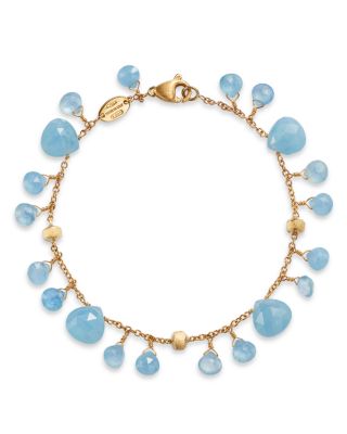 Marco Bicego - 18K Yellow Gold Paradise Aquamarine Dangle Bracelet - Exclusive