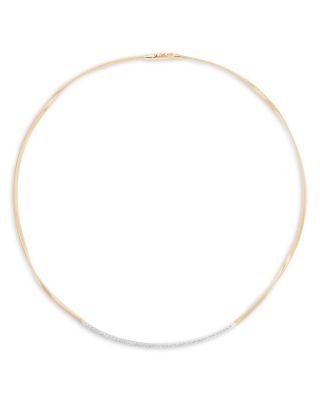 18K Gold & 18K White Gold Marrakech Diamond Collar Necklace, 16.5"