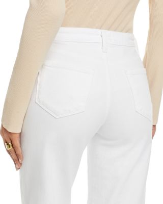 Scottie High Rise Wide Leg Jeans in Blanc