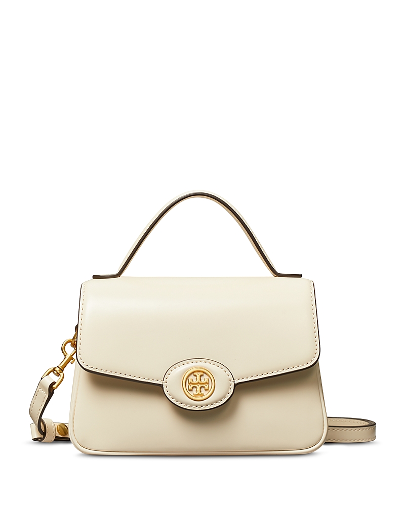 Tory Burch Small Robinson Spazzolato Top Handle Bag