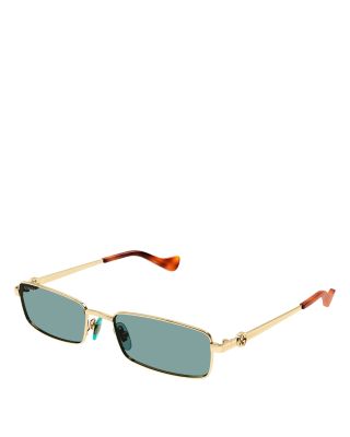 Gucci - Cut Out Rectangular Sunglasses, 56mm