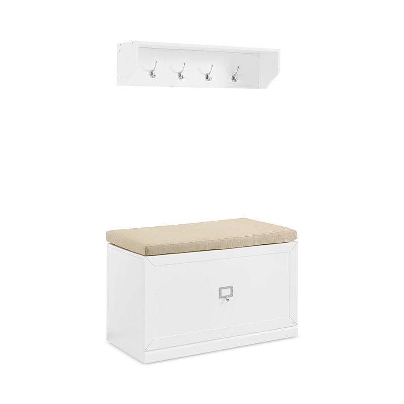 Crosley Harper 2-piece Entryway Set In White