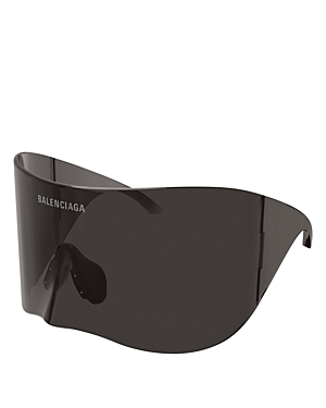 Balenciaga Rectangle Mask Directional Sunglasses, 99mm