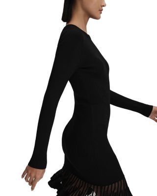 Teagan Knitted Sheer Hem Dress