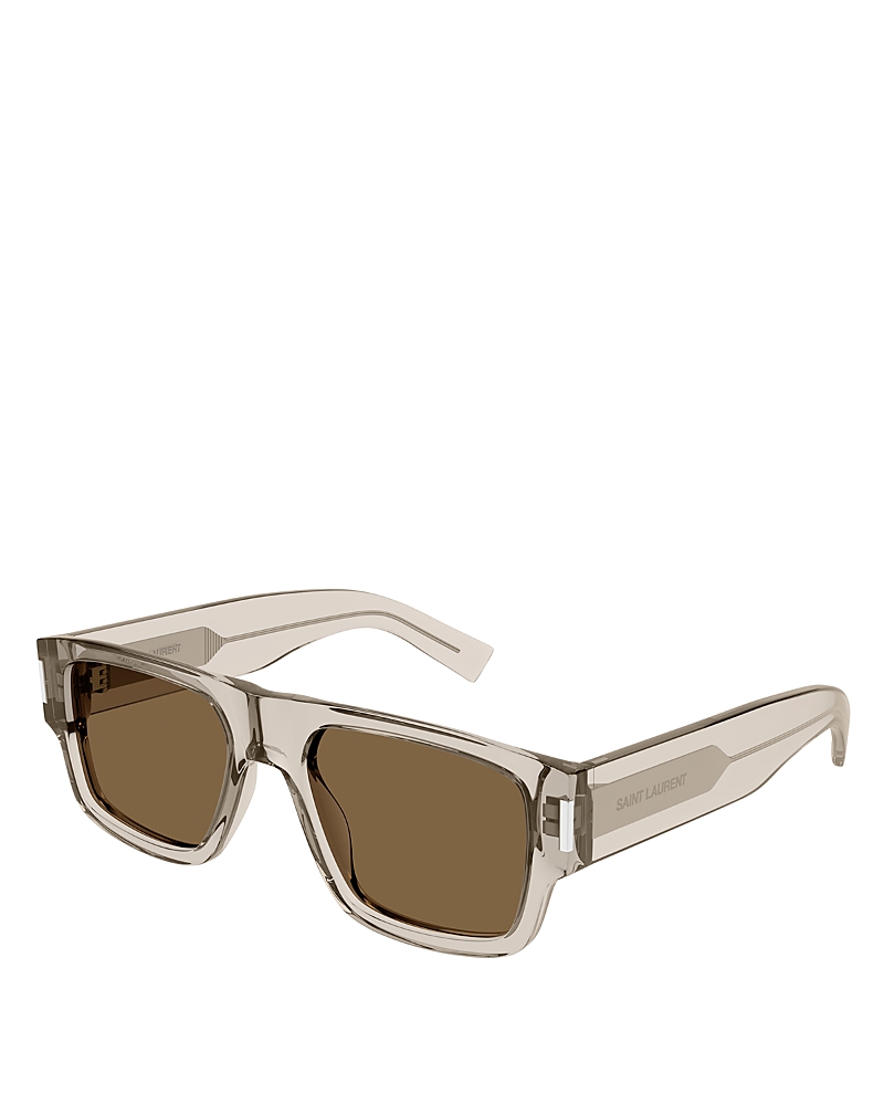 Saint Laurent Naked Wirecore Squared Sunglasses, 55mm