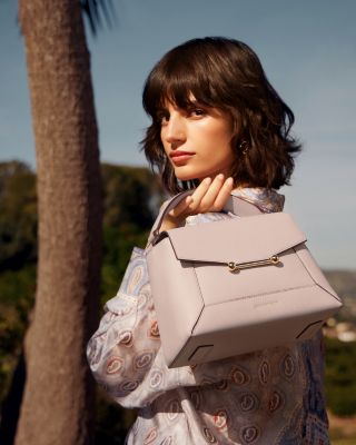 Mosaic Nano Leather Top Handle Bag