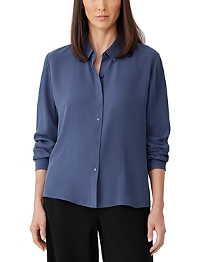 Eileen Fisher Silk Long Sleeve Shirt