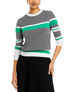 Nancy Yang Mixed Stripe Sweater In Multi