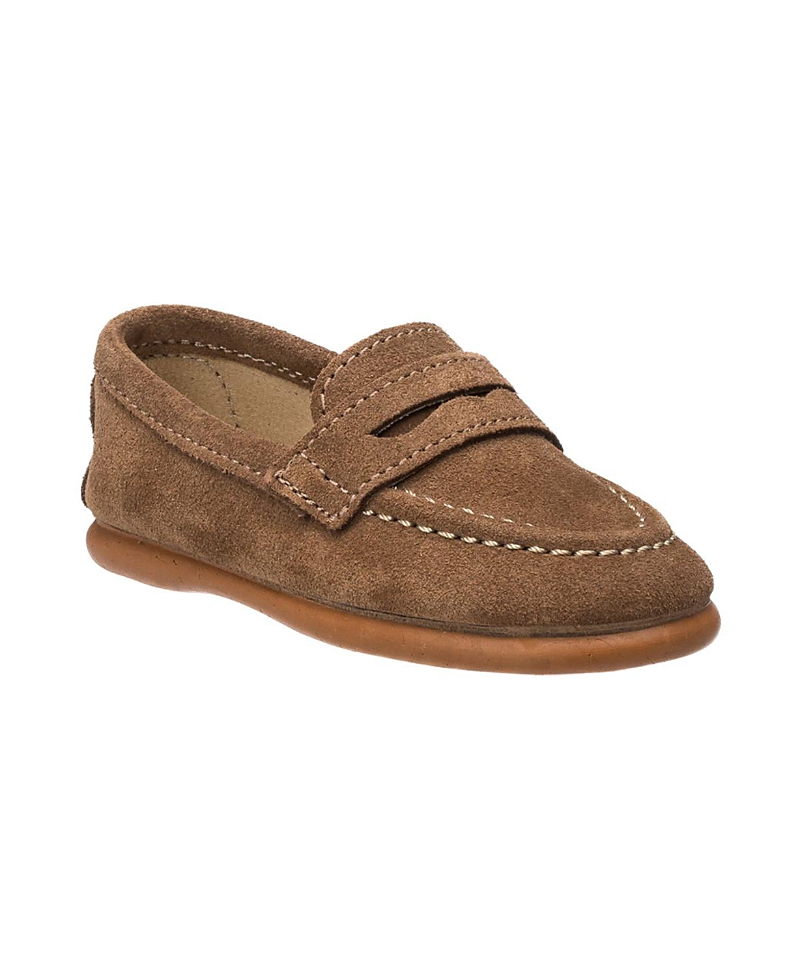 Elephantito Toddler, Child Boys Suede Penny Loafer In Toffe