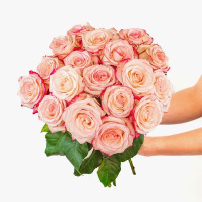 BloomsyBox - Pretty in Pink Roses Bouquet