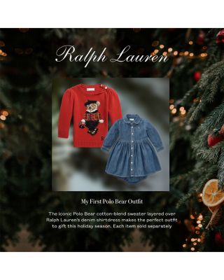 Girls' Long Sleeve Denim Dress & Bloomers Set - Baby