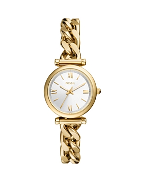 Shop Fossil Carlie Watch, 28mm In Silver/gold