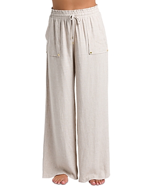 Shop La Blanca Delphine Beach Cover Up Pants In Taupe