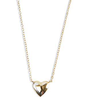 Argento Vivo Heart Pendant Necklace, 16 + 2 Extender In Gold