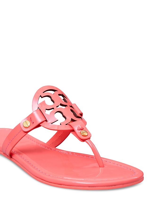 Shop Tory Burch Women's Miller Thong Sandals In Pink Pembe
