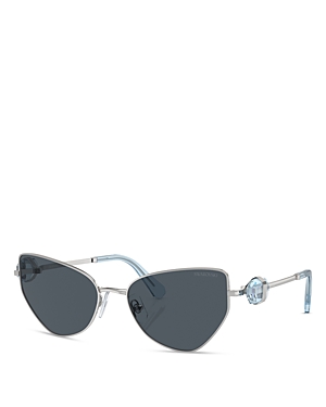 Swarovski Butterfly Sunglasses, 57mm In Gray