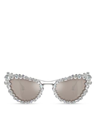 Butterfly Removable Crystal Clip On Sunglasses, 56mm